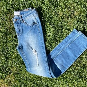 RSQ Girls size 10 ripped denim Ibiza skinny jeans